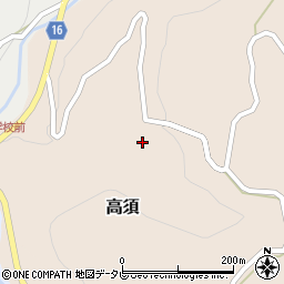 高知県土佐町（土佐郡）高須周辺の地図