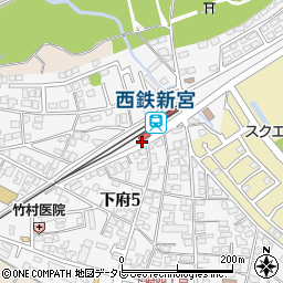 福岡県糟屋郡新宮町周辺の地図
