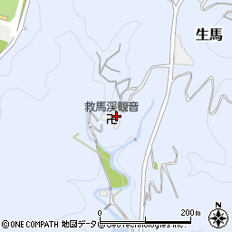 救馬渓観音周辺の地図