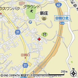 和歌山県田辺市新庄町1445周辺の地図