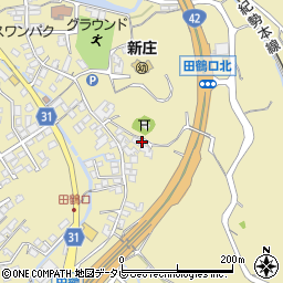 和歌山県田辺市新庄町1447周辺の地図