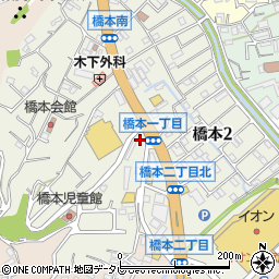 和歌山県新宮市橋本周辺の地図