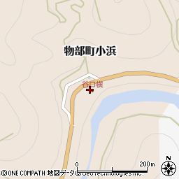 高知県香美市物部町小浜732周辺の地図