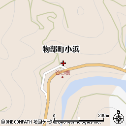 高知県香美市物部町小浜281周辺の地図