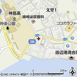 ファミリーマート田辺跡之浦店周辺の地図