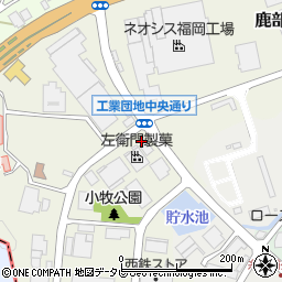 福岡県古賀市鹿部周辺の地図