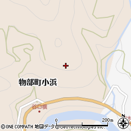 高知県香美市物部町小浜483周辺の地図