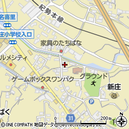 和歌山県田辺市新庄町2054周辺の地図