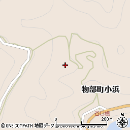高知県香美市物部町小浜348周辺の地図