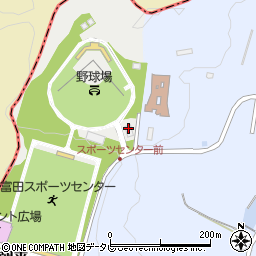 上富田スポーツセンター　クラブハウス周辺の地図