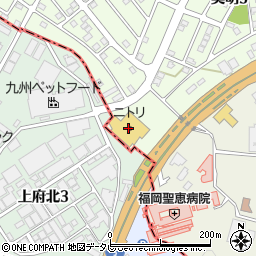 ニトリ新宮店周辺の地図
