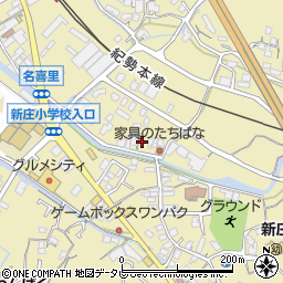 和歌山県田辺市新庄町654周辺の地図
