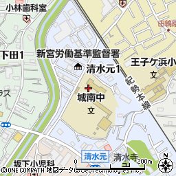 和歌山県新宮市清水元1丁目周辺の地図