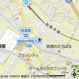 和歌山県田辺市新庄町637周辺の地図