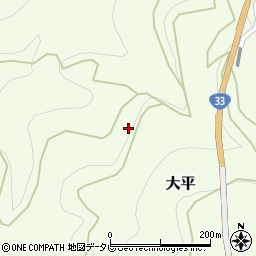 愛媛県伊予郡砥部町大平543周辺の地図