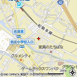 和歌山県田辺市新庄町636周辺の地図