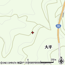 愛媛県伊予郡砥部町大平539周辺の地図