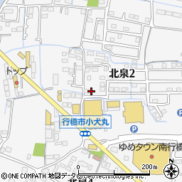 福岡県行橋市北泉周辺の地図