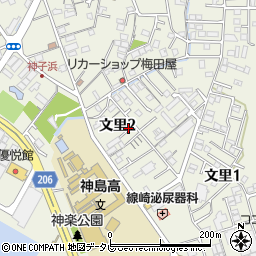 和歌山県田辺市文里2丁目22周辺の地図