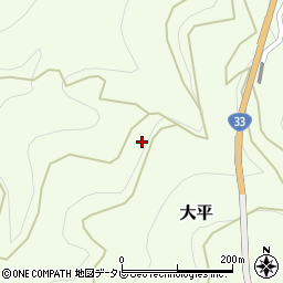 愛媛県伊予郡砥部町大平550周辺の地図