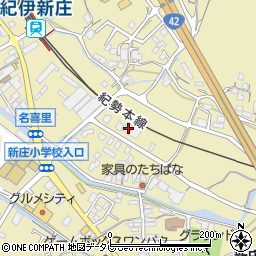 和歌山県田辺市新庄町660-1周辺の地図