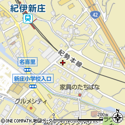 和歌山県田辺市新庄町635周辺の地図