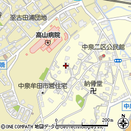 福岡県直方市中泉1073周辺の地図