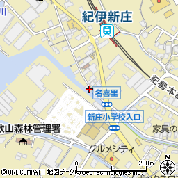 和歌山県田辺市新庄町484-13周辺の地図