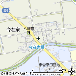 福岡県古賀市今在家40-10周辺の地図