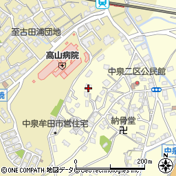福岡県直方市中泉1073-1周辺の地図