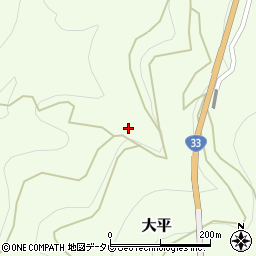 愛媛県伊予郡砥部町大平456周辺の地図