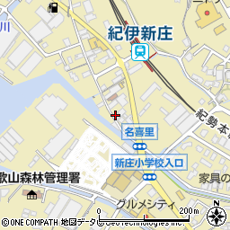 和歌山県田辺市新庄町491周辺の地図