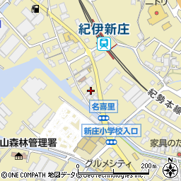 和歌山県田辺市新庄町493周辺の地図
