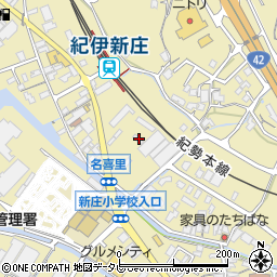 和歌山県田辺市新庄町500周辺の地図