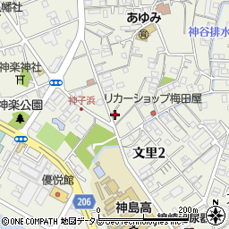 田辺神子浜郵便局 ＡＴＭ周辺の地図