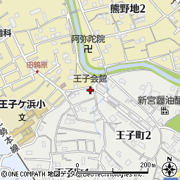 王子会館周辺の地図