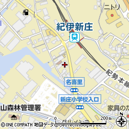 和歌山県田辺市新庄町488周辺の地図