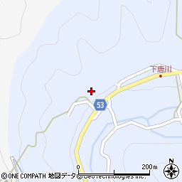 愛媛県伊予市下唐川甲周辺の地図