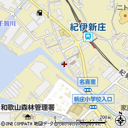 和歌山県田辺市新庄町484-14周辺の地図