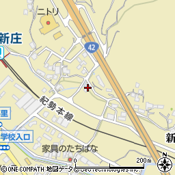 和歌山県田辺市新庄町743周辺の地図