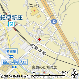 和歌山県田辺市新庄町631周辺の地図