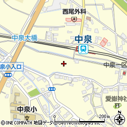 福岡県直方市中泉周辺の地図