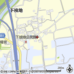 福岡県行橋市下検地813周辺の地図