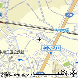 福岡県直方市中泉711-8周辺の地図