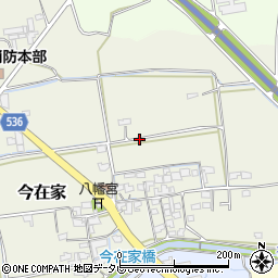 福岡県古賀市今在家周辺の地図