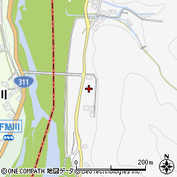 和歌山県田辺市鮎川3106周辺の地図