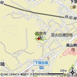 西雲寺周辺の地図