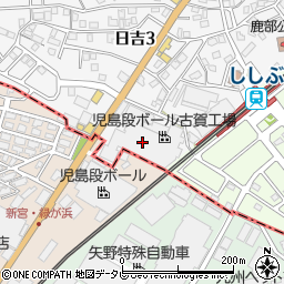 児島段ボール株式会社　古賀工場周辺の地図