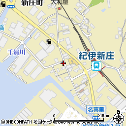 和歌山県田辺市新庄町453-3周辺の地図