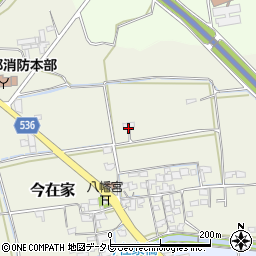 福岡県古賀市今在家121周辺の地図